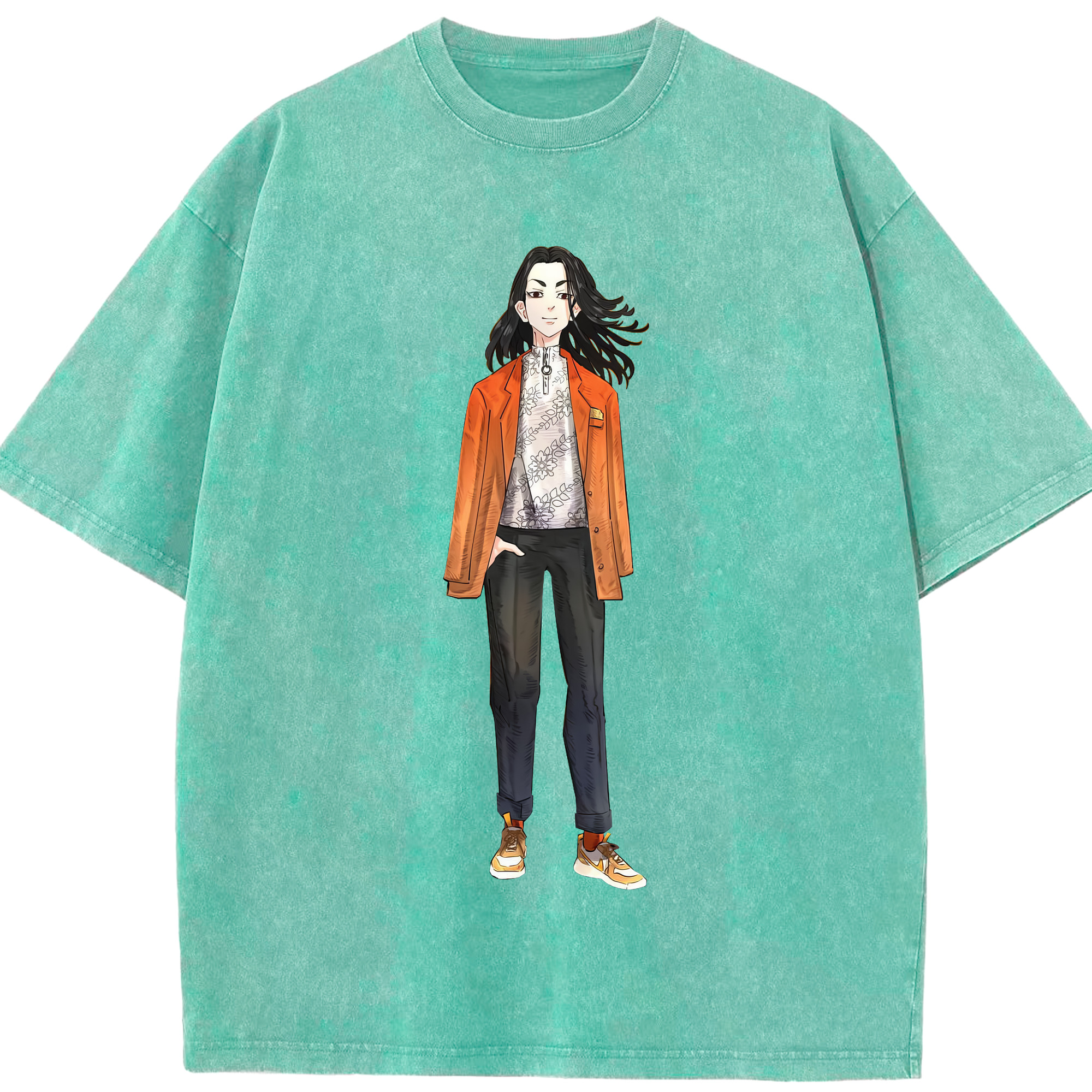 （画像用） 東京リベンジャーズ Tokyo Revengers 綿100% ヴィンテージ風 半袖Tシャツ（フロントプリント）